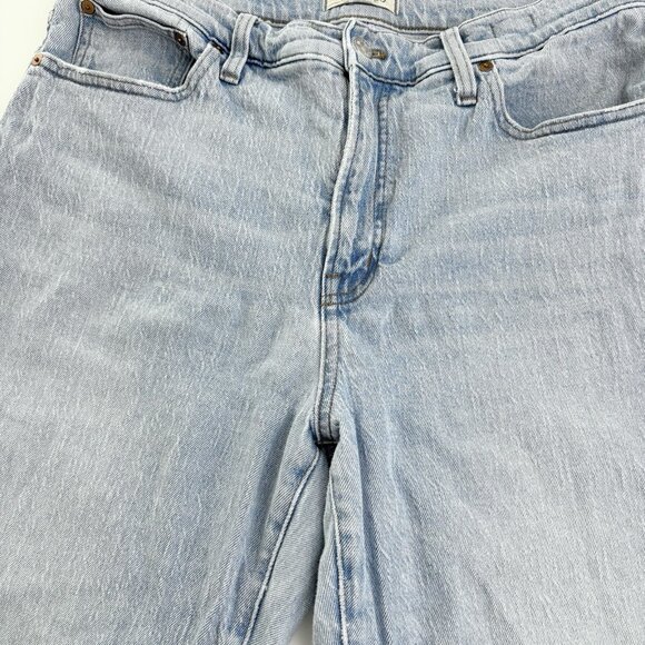 Madewell Wide-Leg Crop Jeans (Sz 31) The Perfect Vintage Light Wash High Rise - Picture 4 of 13